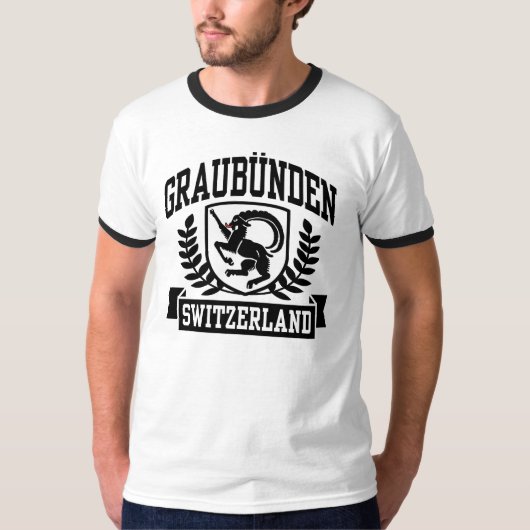 Graubunden Zwitserland T-shirt (Voorkant)