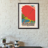  Graubünden Zwitserland Travel Poster