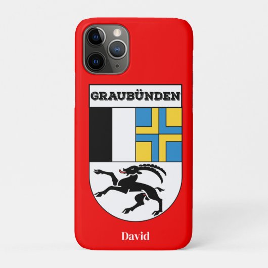 Graubünden, Zwitserland | Zwitserse kantons Case-Mate iPhone Case (Achterkant)