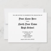 Graudation Class of 2011 Paarse luipaar Print Kaart (Achterkant)