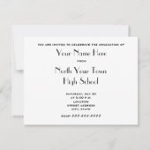 Graudation class van 2011 Zebra Print Kaart (Achterkant)