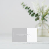 graue professionelle Visitenkarte Visitekaartje (Staand voorkant)