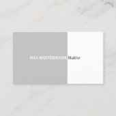graue professionelle Visitenkarte Visitekaartje (Voorkant)