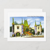 Grauman's Chinese theater, Hollywood Briefkaart (Voorkant / Achterkant)