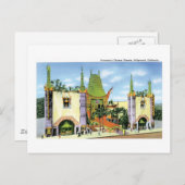 Graumans Chinese theater, Hollywood, Ca Briefkaart (Voorkant / Achterkant)