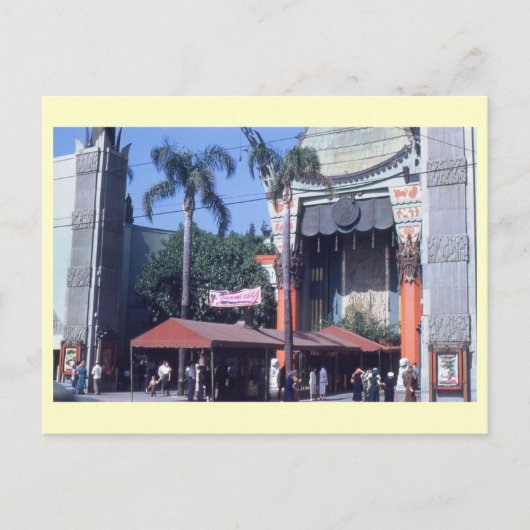 Graumans Chinese Theatre, Hollywood Vintage Briefkaart (Voorkant)