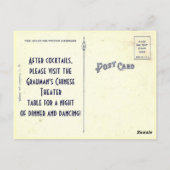 Grauman's Theatre Wedding Escort Kaart Briefkaart (Achterkant)