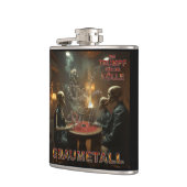 Graumetall Trumpf für die Hölle Coverdesign metal Heupfles (Links)