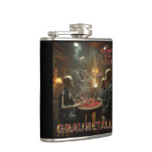 Graumetall Trumpf für die Hölle Coverdesign metal Heupfles (Rechts)