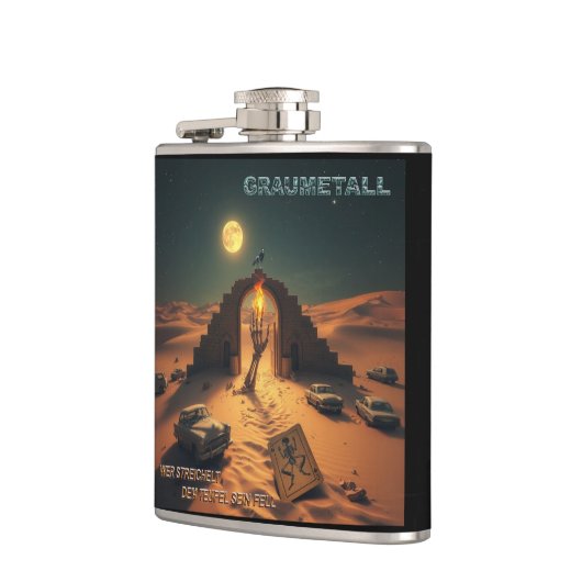 GRAUMETALL - who strokes the devil's fur Heupfles (Links)