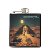 GRAUMETALL - who strokes the devil's fur Heupfles (Voorkant)