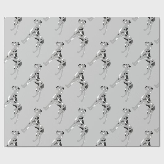 Grautiger Merle Great Dane Cadeaupapier (Vlak)