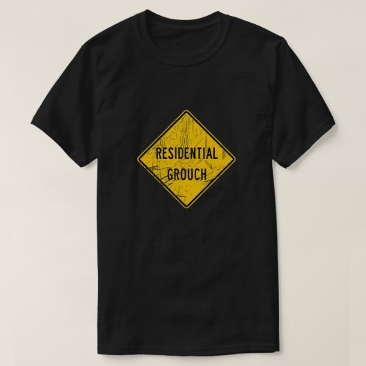 Grauw persoon in de buurt - Grappig T-shirt (Design voorkant)