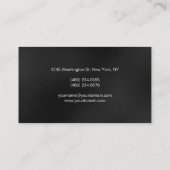 Grauwe achtergrond Chic-Visitekaartje charmeren Visitekaartje (Achterkant)