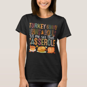 Grauwe bonen en rollen t-shirt