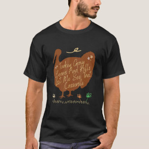 Grauwe bonen en rolletjes in Turkije laten mij die T-shirt