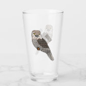 Grauwe cartoon glas (Achterkant)