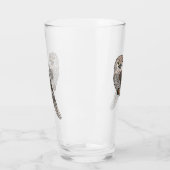 Grauwe cartoon glas (Links)