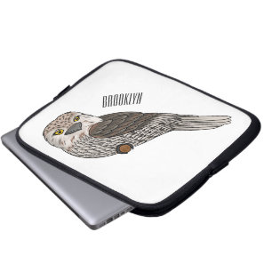 Grauwe cartoon laptop sleeve