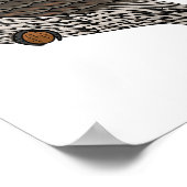 Grauwe cartoon poster (Hoek)