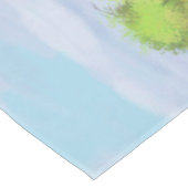 Grauwe dappel verfpaarden in zomerdeeg tafelkleed (Gekanteld)