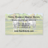 Grauwe dappel verfpaarden in zomerdeeg visitekaartje (Achterkant)