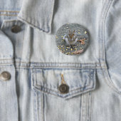Grauwe eekhoorn reeks ronde button 5,7 cm (In situ)