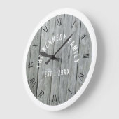 Grauwe en witte houtfamilie grote klok (Hoek)