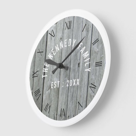 Grauwe en witte houtfamilie grote klok (Hoek)