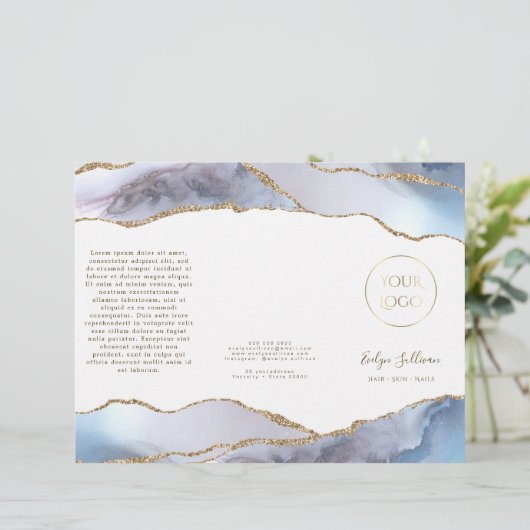 Grauwe grijze brochure (Staand voorkant)