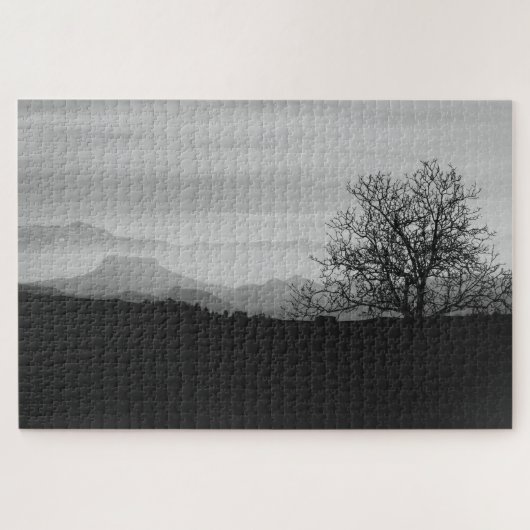 Grauwe heuvels legpuzzel (Horizontaal)