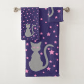 Grauwe keukenset voor kattenbakken bad handdoek (Insitu)