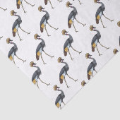 Grauwe kraanvogel cartoon illustratie tissuepapier (Detail)