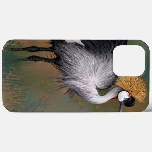 Grauwe kroonvogel Case-Mate iPhone case (Achterkant (horizontaal))