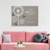 Grauwe likkerij canvas afdruk (Insitu (Woonkamer))