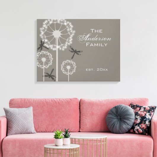 Grauwe likkerij canvas afdruk (Insitu (Woonkamer))