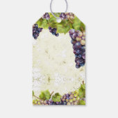 Grauwe mediterrane wijntuin Dank u Cadeaulabel (Achterkant)