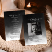 Grauwe Mist Memorial Funeral Order of Service Programmakaart