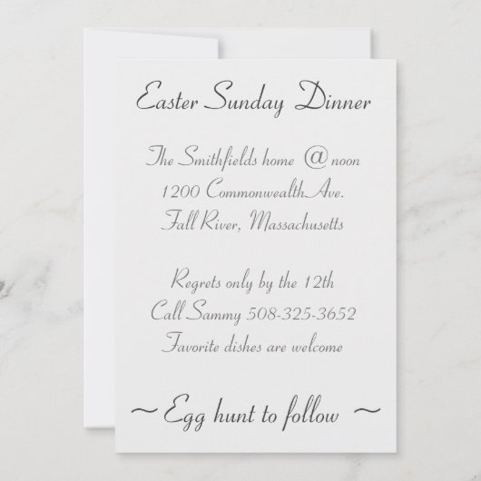 Grauwe paasmakerij kaart (Achterkant)