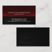 Grauwe rode klauw consultant Visitekaartje met hou (Voorkant / Achterkant)