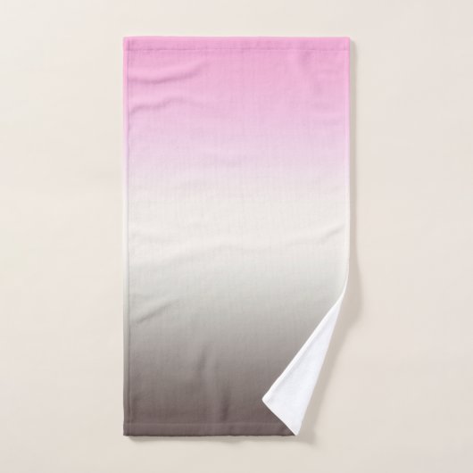 Grauwe roze ombre Bath Towel Bad Handdoek (Handdoek)