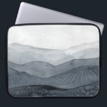 Grauwe vallei laptop sleeve<br><div class="desc">Blustering Valley I door Grace Popp. Grays en zachte vormen komen samen tot creëer valleys en kleine heuvels.</div>
