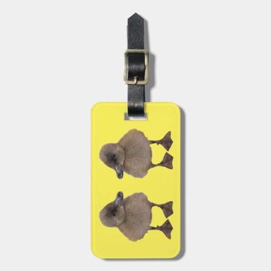 Grauwe vingerafdrukken foto aangepaste tekst bagagelabel (Voorkant verticaal)