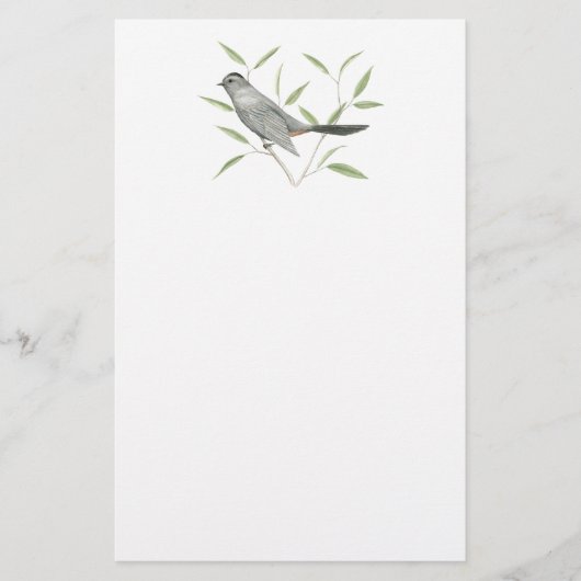 Grauwe vogelbroederij briefpapier (Voorkant)