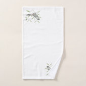 Grauwe vogelvogelkunst bad handdoek (Handdoek)