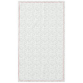 Grauwe/witte kerst en rode kardinale rand tafelkleed (Voorkant)