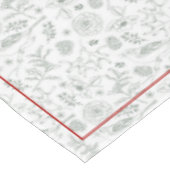 Grauwe/witte kerst en rode kardinale rand tafelkleed (Gekanteld)