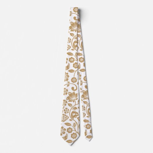 Gravata com flores  stropdas (Voorkant)