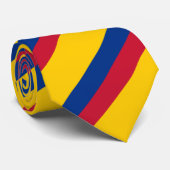 Gravata Cores Bandeira da Colômbia Stropdas (Opgerold)