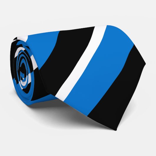 Gravata Cores Bandeira da Estônia Stropdas (Opgerold)